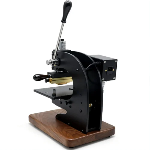 Rear view of ZHENGFEI EC-27 hot stamping machine with power interface.