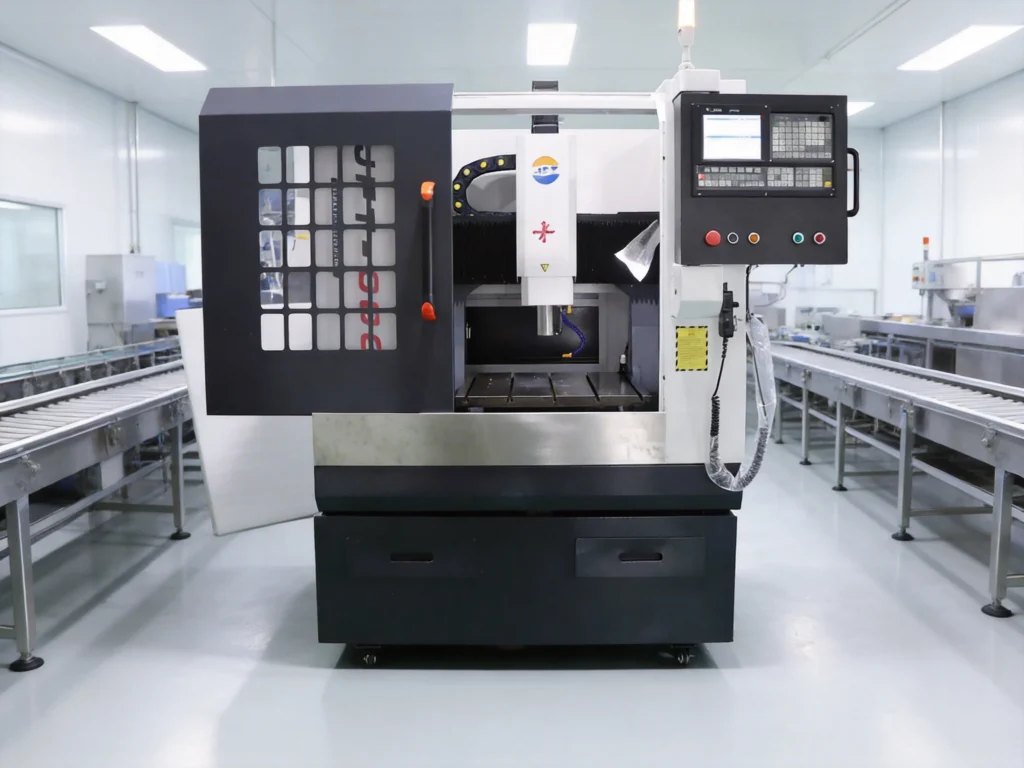 ZHENGFEI CNC machining center internal chamber, for precision brass hot stamping mold production.