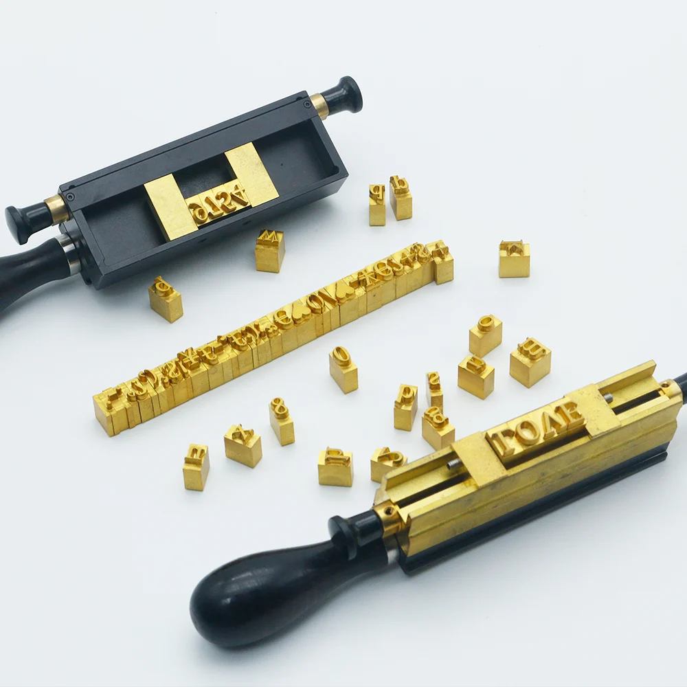 ZHENGFEI empty interchangeable brass stamp slot holder for custom letter and logo hot stamping.
